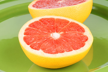 Image showing Ruby grapefruit close-up