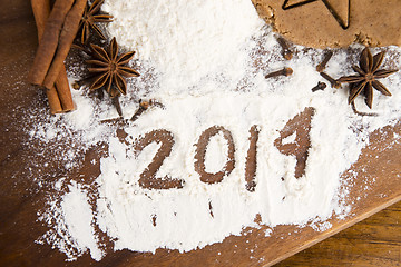 Image showing The inscription on the flour - 2014