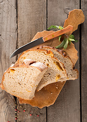 Image showing Bread on a cutting board