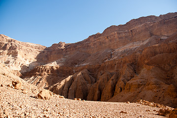 Image showing Mountains in stone desert nead Dead Sea