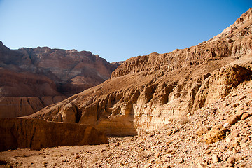 Image showing Mountains in stone desert nead Dead Sea