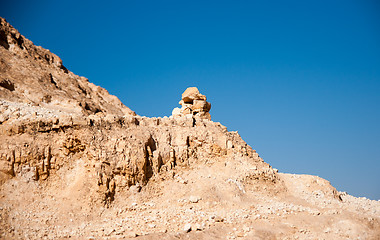 Image showing Mountains in stone desert nead Dead Sea