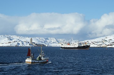 Image showing Honnginsvåg harbor