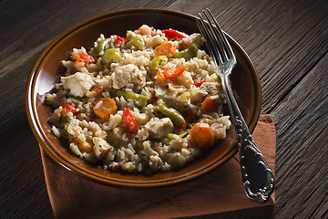 Image showing Chicken risotto