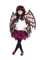 Image showing Girl wearing like a bat