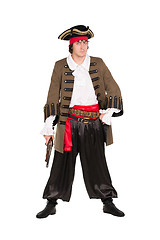 Image showing Man wearing pirate costume