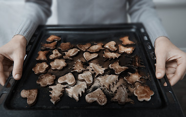 Image showing Burnt cookies