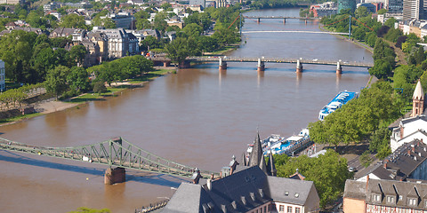 Image showing Aerial view of Frankfurt - panorama