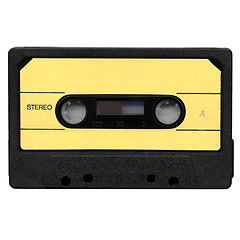 Image showing Tape cassette with yellow label