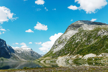 Image showing Lake on the top of mountains, Norway