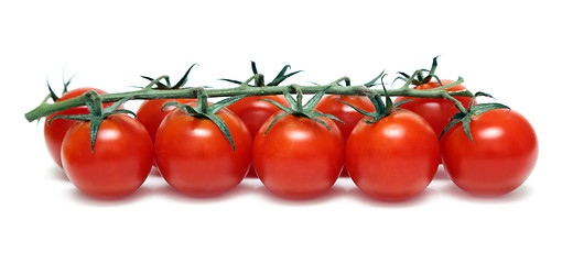 Image showing cherry tomatoes isolated on white