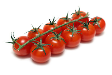 Image showing cherry tomatoes isolated on white