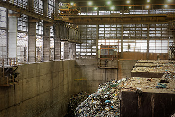 Image showing Waste processing plant interior