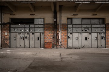 Image showing Electricity distribution hall in metal industry