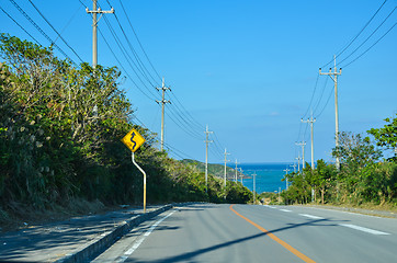 Image showing Tropical road view