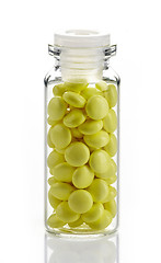 Image showing bottle of yellow valerian extract pills