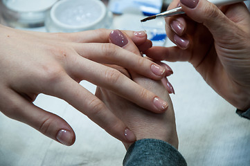 Image showing Manicure nail 
