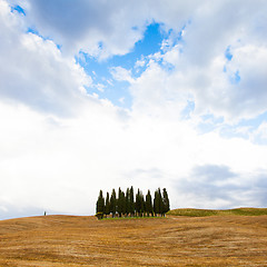 Image showing Tuscany before the storm