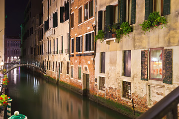 Image showing Venice at night