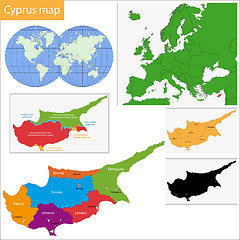 Image showing Cyprus map