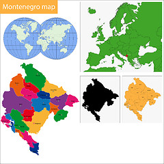 Image showing Montenegro map