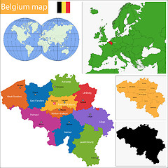 Image showing Belgium map