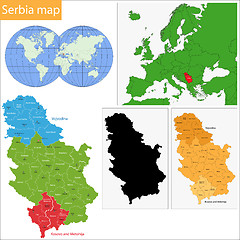 Image showing Serbia map