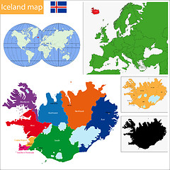 Image showing Iceland map