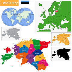 Image showing Estonia map