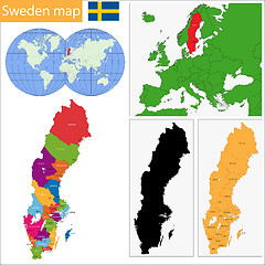 Image showing Sweden map