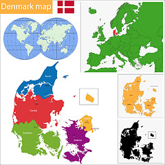 Image showing Denmark map