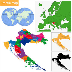 Image showing Croatia map