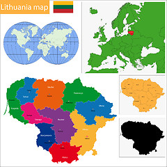 Image showing Lithuania map