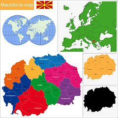 Image showing Macedonia map