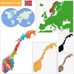 Image showing Norway map