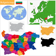 Image showing Bulgaria map