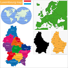 Image showing Luxembourg map