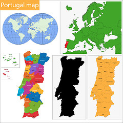 Image showing Portugal map