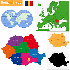 Image showing Romania map