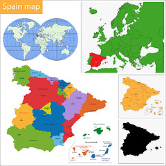 Image showing Spain map