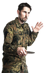 Image showing Self defense instructor with knife