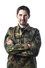 Image showing Man with camouflage