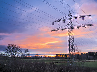 Image showing Electricity pylon