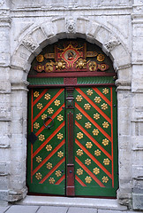 Image showing Entrance to the Brotherhood of Blackheads Building