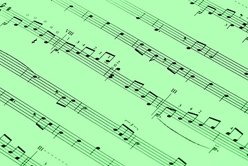 Image showing Music notes background