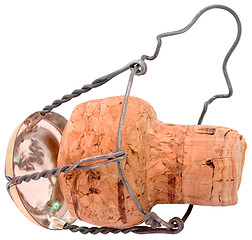 Image showing Champagne cork cutout