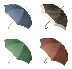 Image showing Four Umbrellas