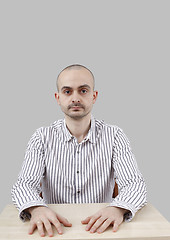 Image showing Man at desk