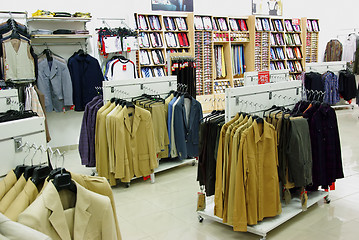 Image showing Men clothes in shop