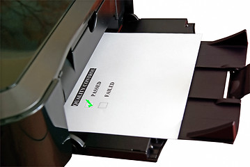 Image showing Quality control paper